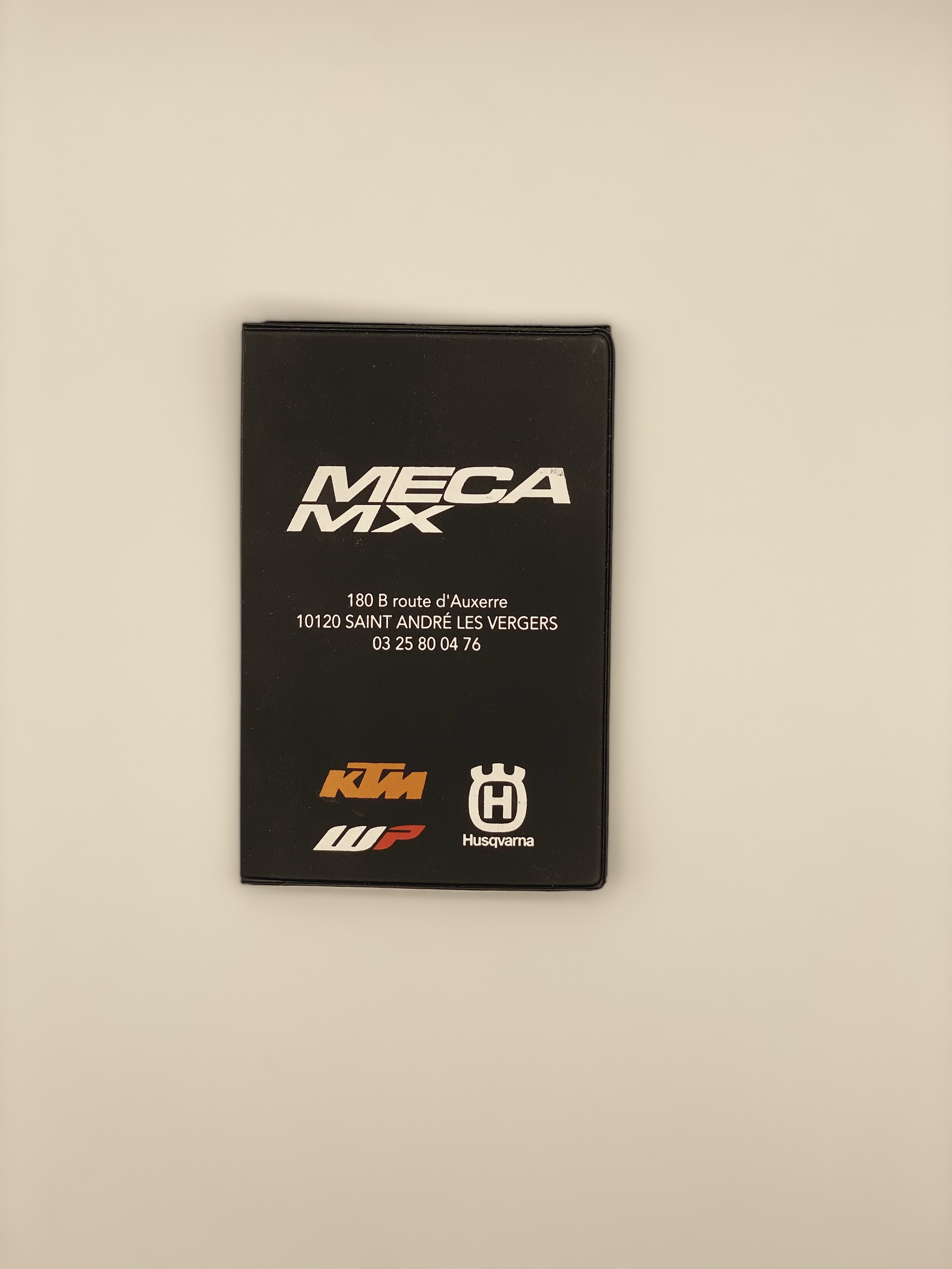 Création de porte carte-grise pour MECA MX 
