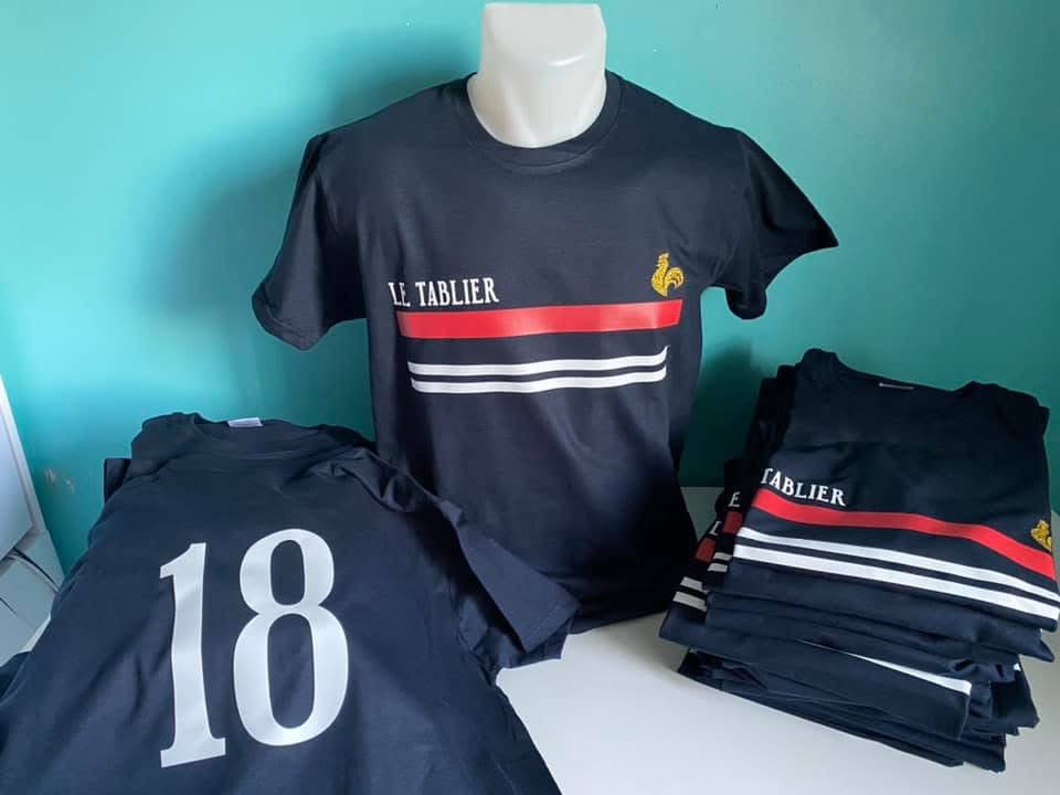 Flocage de tee-shirts pour le restaurant LE TABLIER 